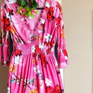 Seven Islands Floral Maxi Dress Size Medium